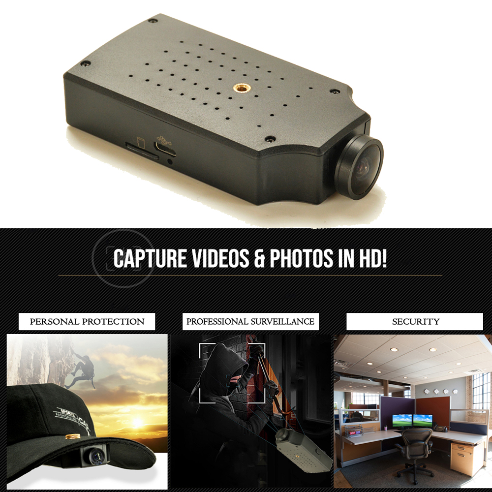 4K-kamera Trådløst WiFi Mini-kamera HD 150° Full HD-videooptagelseskamera, bærbare hjemmesikkerhedskameraer til cykling, kørsel, vandreture, fiskeri, jagt