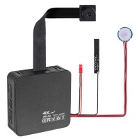 LAN 4K camera PIR Body Sensor Camera Mini Camera Video Recorder Hidden Spy Small Tiny Surveillance Home Portable with Motion Detection for Home/Outdoor/Law Enforcement/Cop Guard