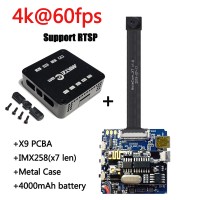 4K FHD 60FPS WiFi 미니 스파이 캠 Matecam X9 PCB, IMX258 14MP 모션 감지 디지털 줌 핀홀 렌즈 모듈 소형 DIY 캠 레코더(X7 업데이트됨)