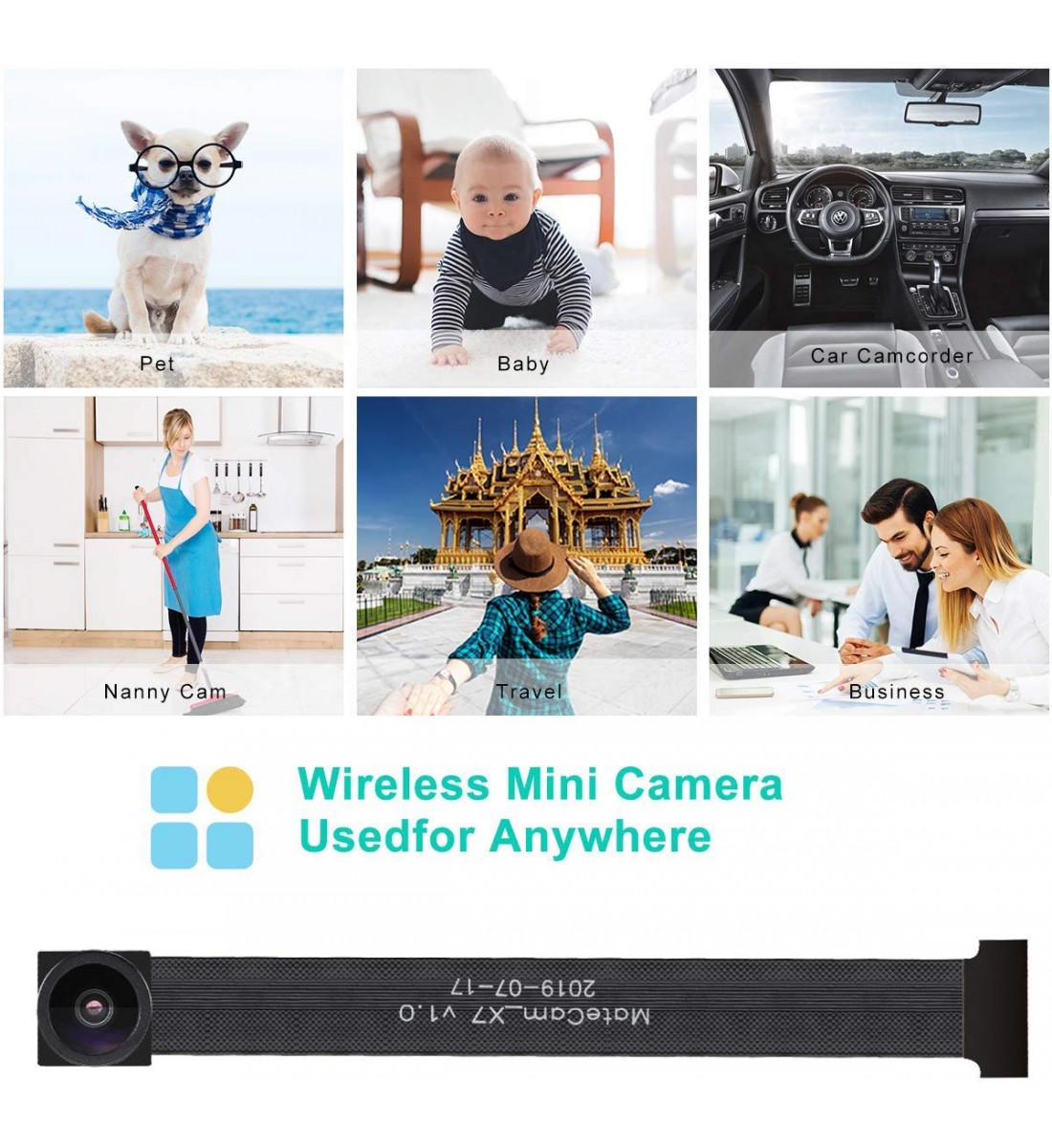 4K Ultra HD DIY Wireless Camera 120 Degree Mini DVR Motion Detection Nanny Cam Security System APP Control Action Camera up to 256GB (2)