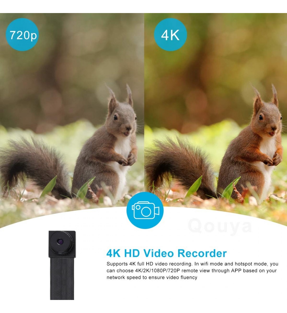 4K Ultra HD WiFi Versteckte Spionagekamera Verbesserte Version (5)