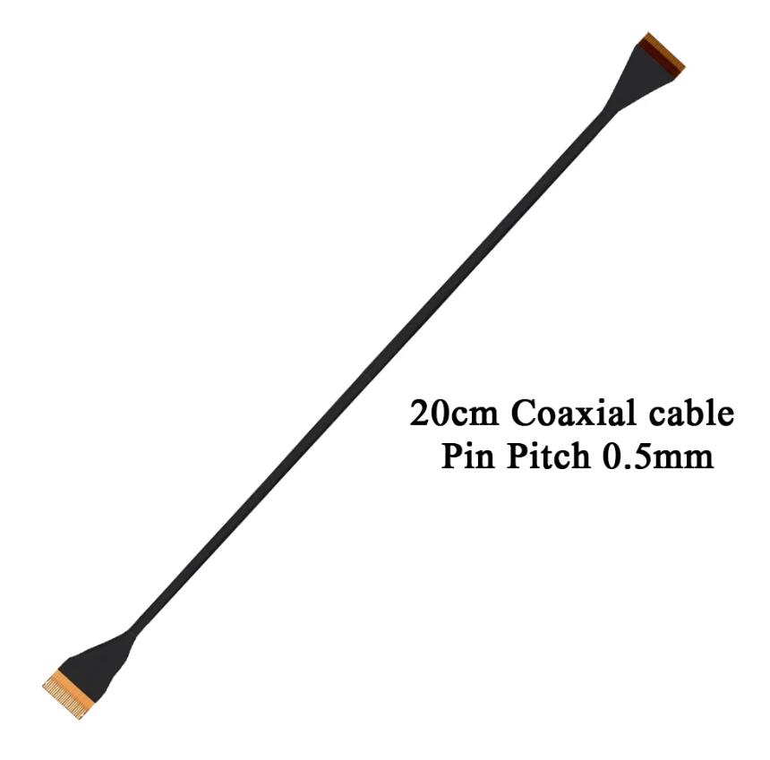 FPC Ribbon Flexible Flat Cable Coaxial Cable 24 Pin Pitch 0.5MM Wire Length 20CM For MateCam X7/X9