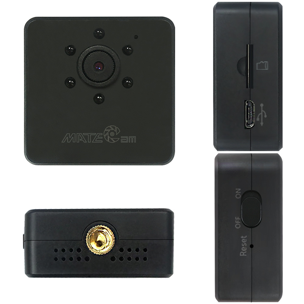 Inicio Cámara WiFi inalámbrica espía cámara oculta niñera cámaras de  vigilancia de seguridad Mini portátil pequeño 1080P HD cámara interior y  exterior